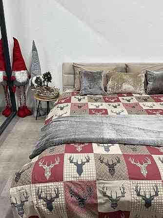 Ecotton Комплект постільної білизни Ecotton двоспальний 180х215 см червоний Олені новорічний Коломыя