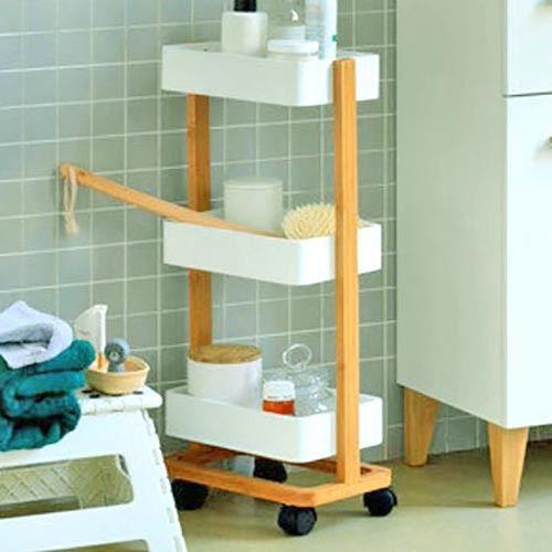 Етажерка для ванної на коліщатах "Джаярд" каррі-зефір Миколаїв - фото 1