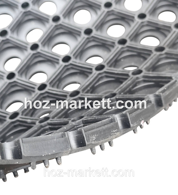 Килимок 150 х 100 х 1.6 см гумовий брудозахісний з отворами, гумове покриття Ковер 150 см х 100 см Харків - фото 3