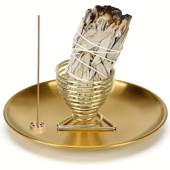 Тримач для Пало Санто та благовоній – універсальна золота підставка Київ