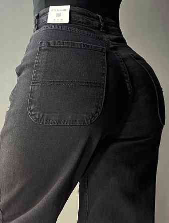 Джинсы женские Its Basic 3419-1 skater бананы мом черные, черный, 38, 38, 80 см, 110 см Киев