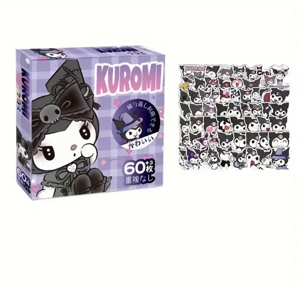 Набор стикеров 60шт с любимыми героями мультфильмов Киев - изображение 1