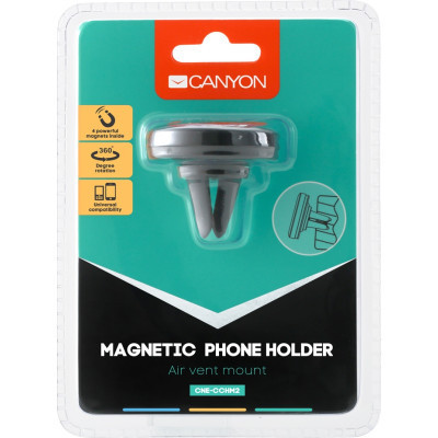 Універсальний автотримач Canyon Car air vent magnetic phone holder (CNE-CCHM2) Вінниця - фото 5