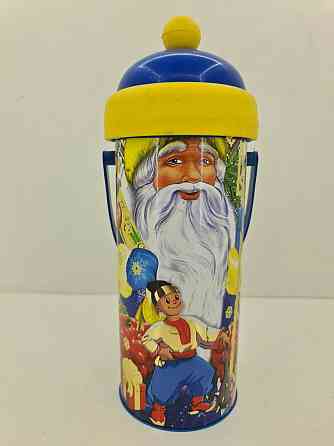 Тубус під цукерки середній /Дід Мороз і хлопчик (1 шт) Харків