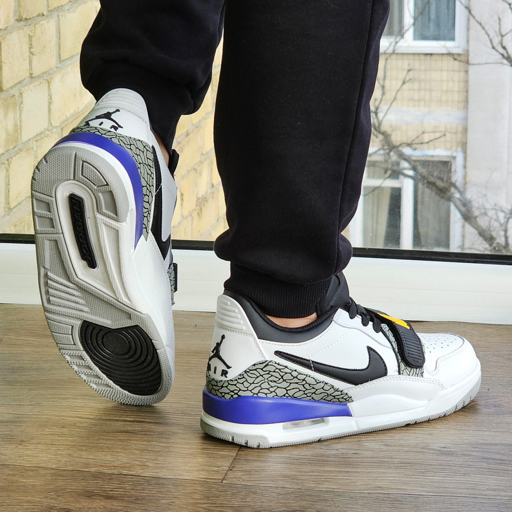 Чоловічі Термо Кросівки Nike Jordan Білі Шкіряні Джордани Найк Єврозима (розміри:41,42,43,44,45) Відео Огляд Дніпро - фото 4