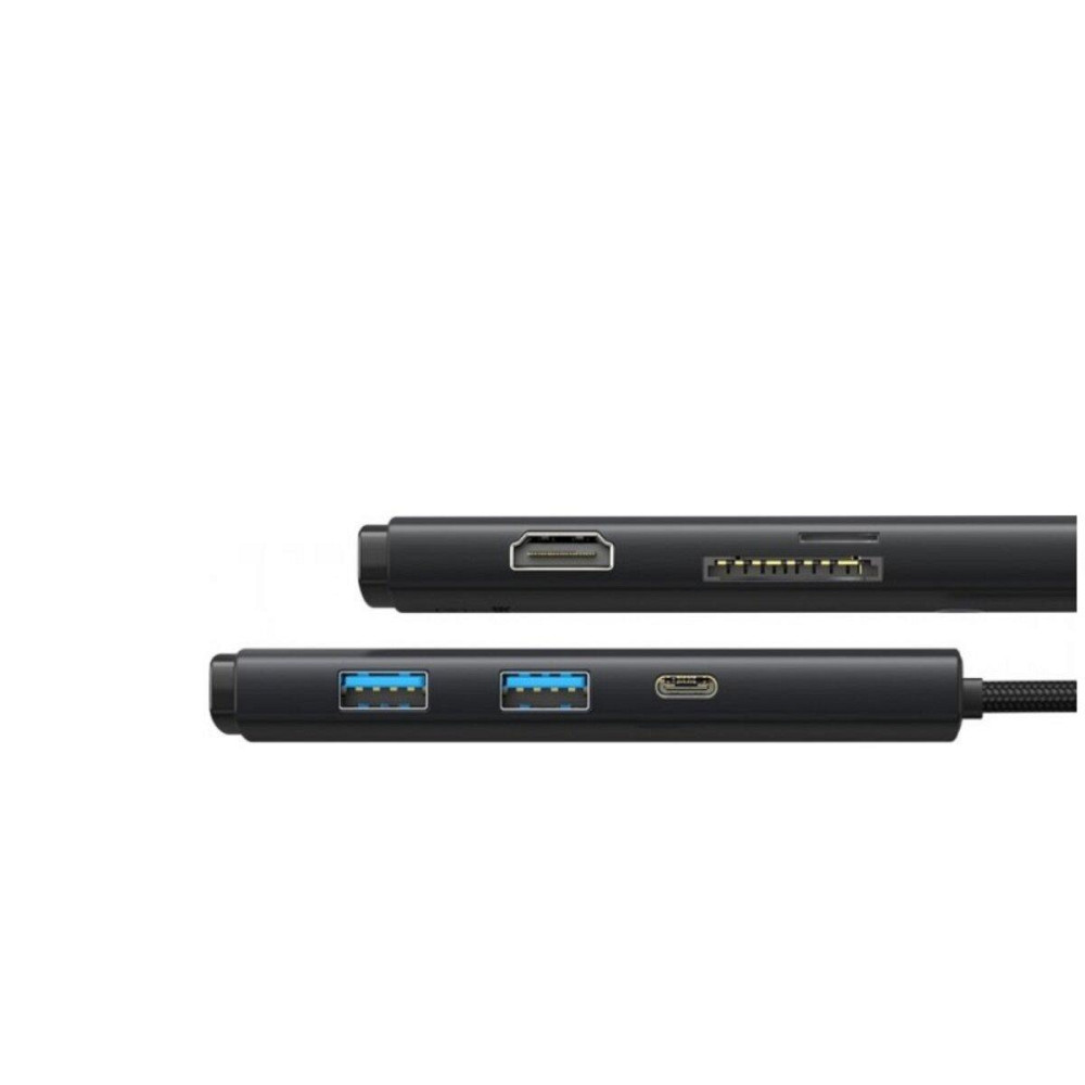 Док станція хаб для ноутбуку комп'ютеру Baseus Lite Series 6-Port Type-C HUB Docking Station, колір чорний WKQX050001 Одеса - фото 3
