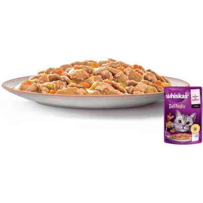 Влажный корм для кошек Whiskas TastyMix Лосось, Морковь 85 г (4770608262457) Винница