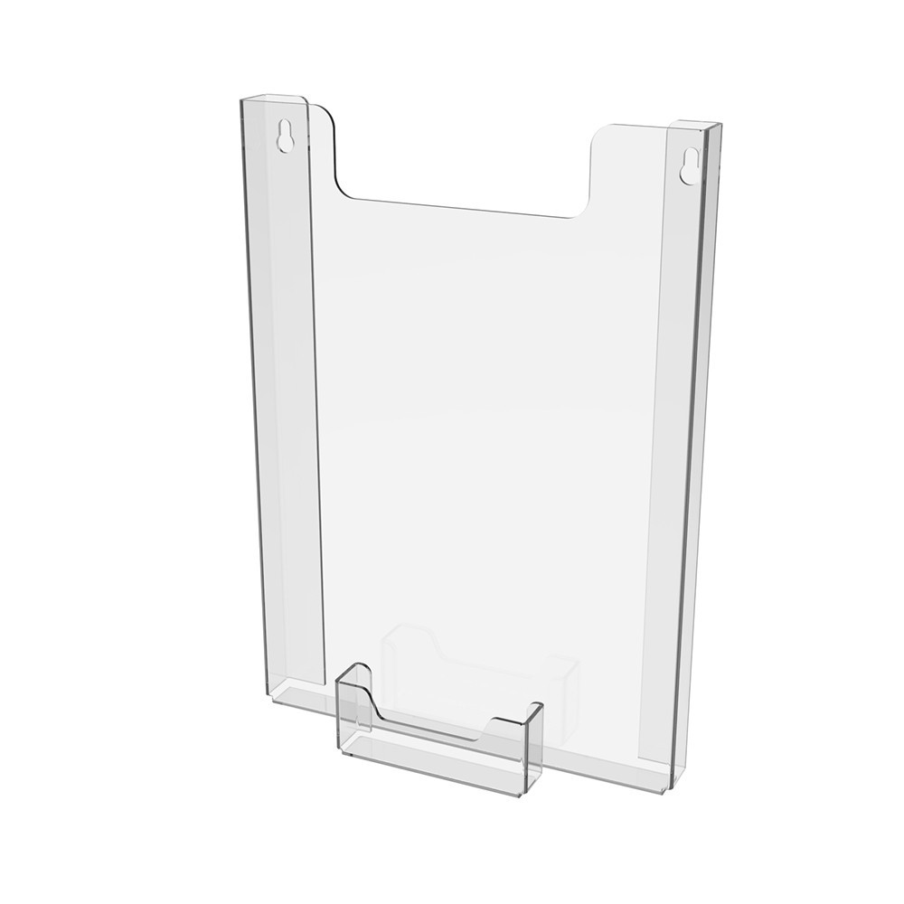 Карман EKOSTAR А4 (210х297мм) вертикальный с визитницей. Крепление на саморез. Киев - изображение 1