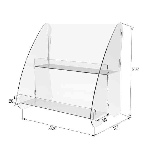 Гірка підставка EKOSTAR двоярусна 203х127х202 Київ