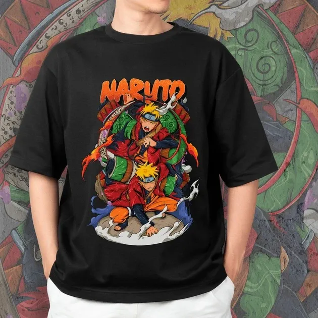 Футболка чоловіча з  принтом Наруто Режим Відлюдника Розмір 48 Anime0057 Дніпро - фото 3