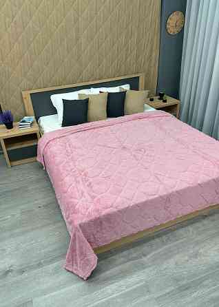 Плед-покривало Ромб 200х230 см (+-5см) Рожевий (87-256) Київ