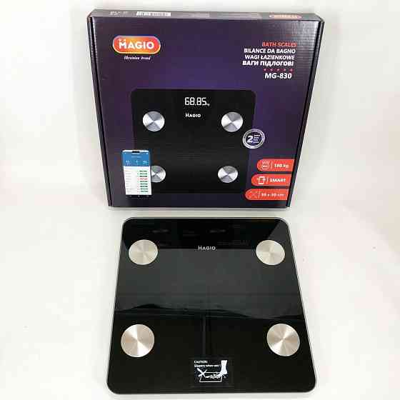 Напольные весы для измерения веса MAGIO MG-830 180кг, Фирменные напольные весы, Весы RK-703 смарт умные Киев