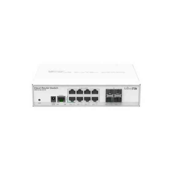 Комутатор Mikrotik CRS112-8G-4S-IN, 8x Gigabit ethernet 4x SFP cages, LCD, 400MHz CPU, 64MB RAM, Київ