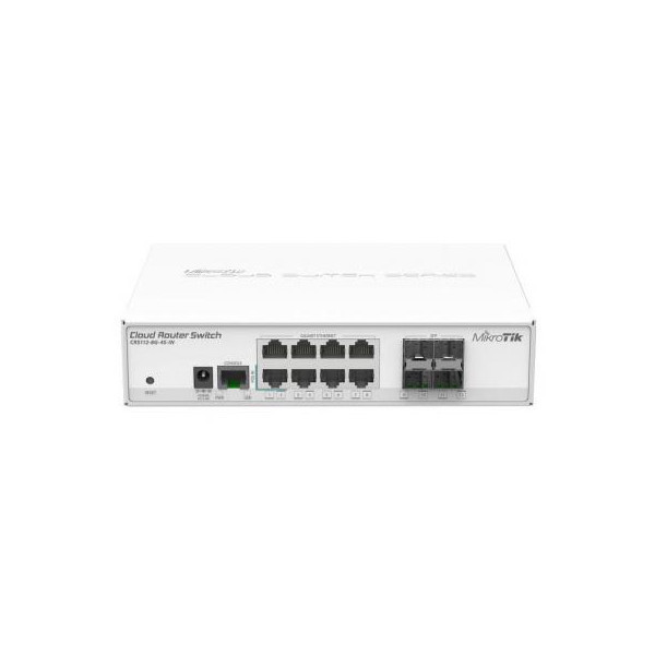 Комутатор Mikrotik CRS112-8G-4S-IN, 8x Gigabit ethernet 4x SFP cages, LCD, 400MHz CPU, 64MB RAM, Київ - фото 2