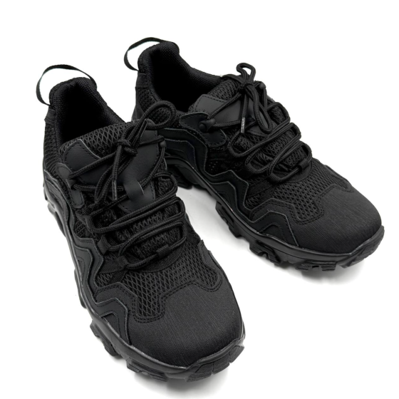 Мужские тактические кроссовки черные – армейские кроссовки для ВСУ, летние, легкие, дышащие, крепкие Львов