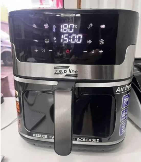 Аэрофритюрница Zepline ZP-127 12,5 л, 4000 Вт, конвекция, гриль, антипригарное покрытие, таймер Одесса - изображение 6