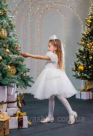 Платье Белое нарядное с блестками для девочки Кривой Рог