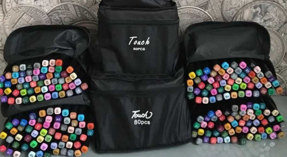 120 штук Маркери двосторонні Набор фломастеров для скетчингу Рисование. Харьков - изображение 4