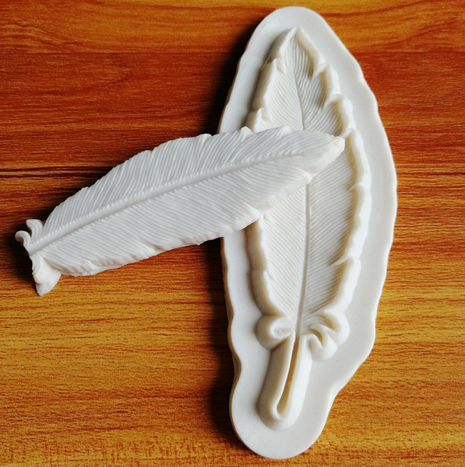 Молд силиконовый Перо 128 на 50 мм серый Киев - изображение 6