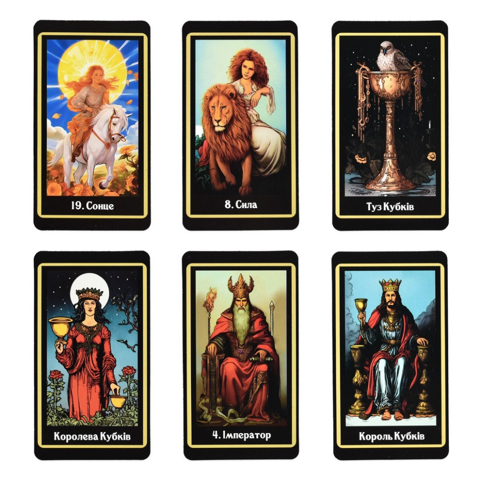 Гадальные карты Таро 30689 карточка со ссылкой на инструкцию 78 штук Винница - изображение 4