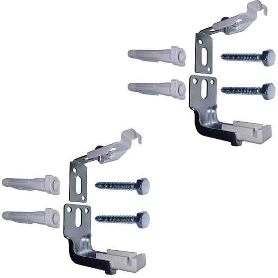 Универсальный комплект C-кронштейнов торцевого крепления панельного радиатора NS-1018 CRISTAL (2 шт) Киев