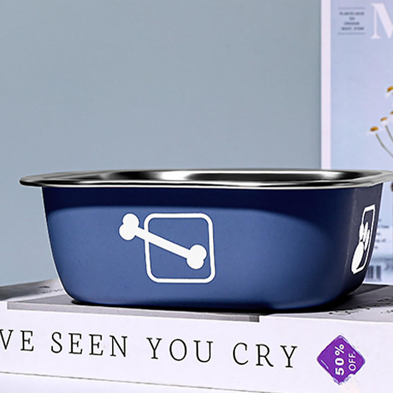 Миска для собак котов Taotaopets 1910002 металлическая Blue 160 мм Київ - фото 2