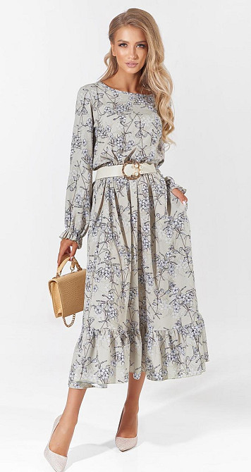 Модное платье с оборкой (42) Киев - изображение 4