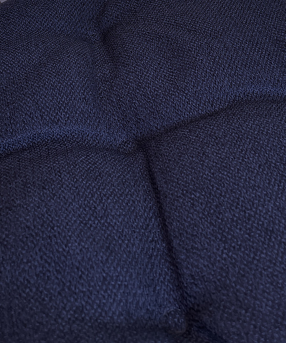 Подушка для стільців (38x38х5 см) кругла Decorator Мальмо колір темно-синій 84-044 Київ - фото 7