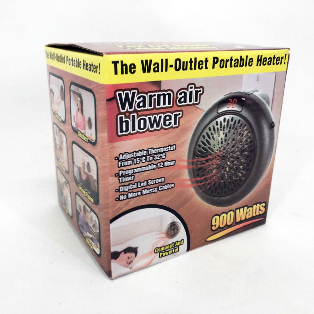 Підлоговий портативний обігрівач дуйка Wonder Heater 900 Вт, Портативний вентилятор для обігріву TZ-10 Івано-Франківськ - фото 6