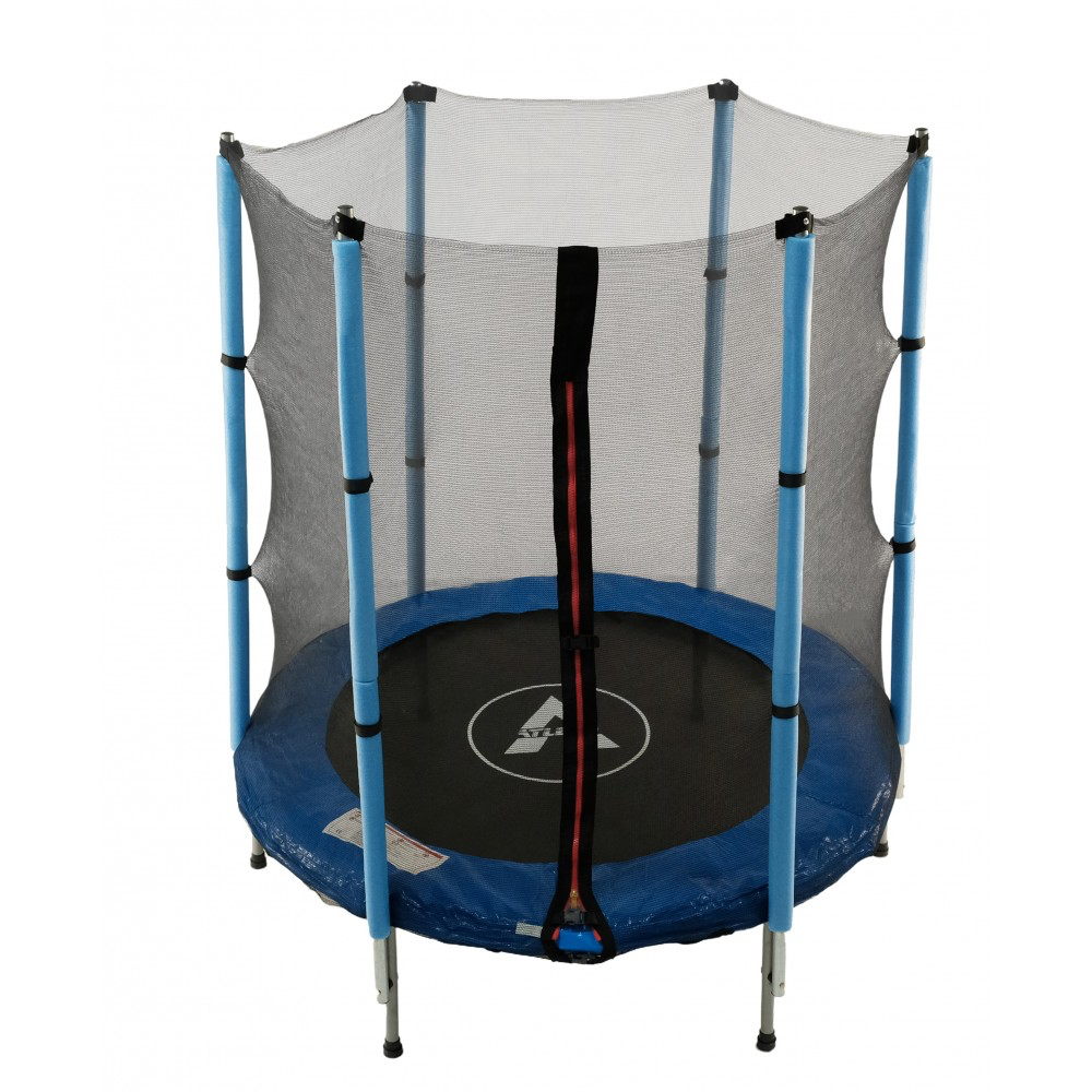 Батут спортивний ігровий 140 см Atleto з захисною сіткою Київ - фото 12