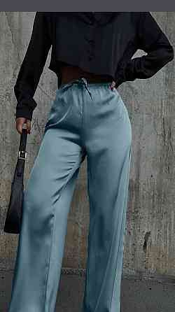 Жіночі стильні штани шовк Армані Оливка, 46/48 Одеса