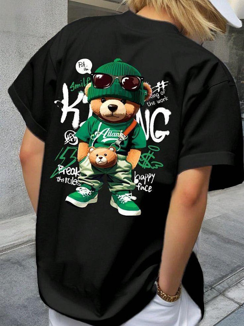 Футболка жіноча з принтом  44 Чорний 2634325233 Дніпро - фото 1