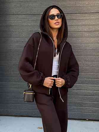 Жіночий теплий костюм на флісі Шоколад 42/46 Харків