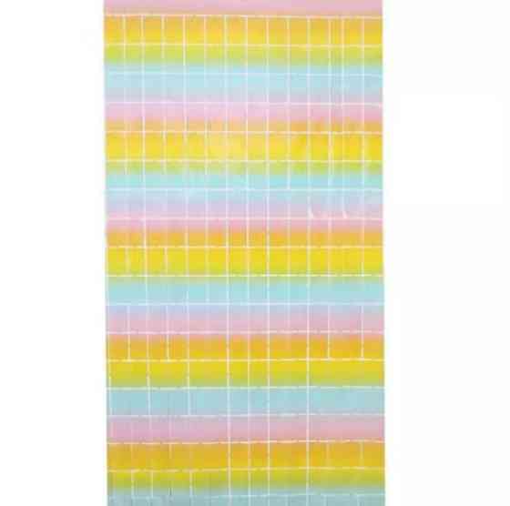 Шторка для фотозоны кубиками на стену 2 м на 1 м разноцветный Киев