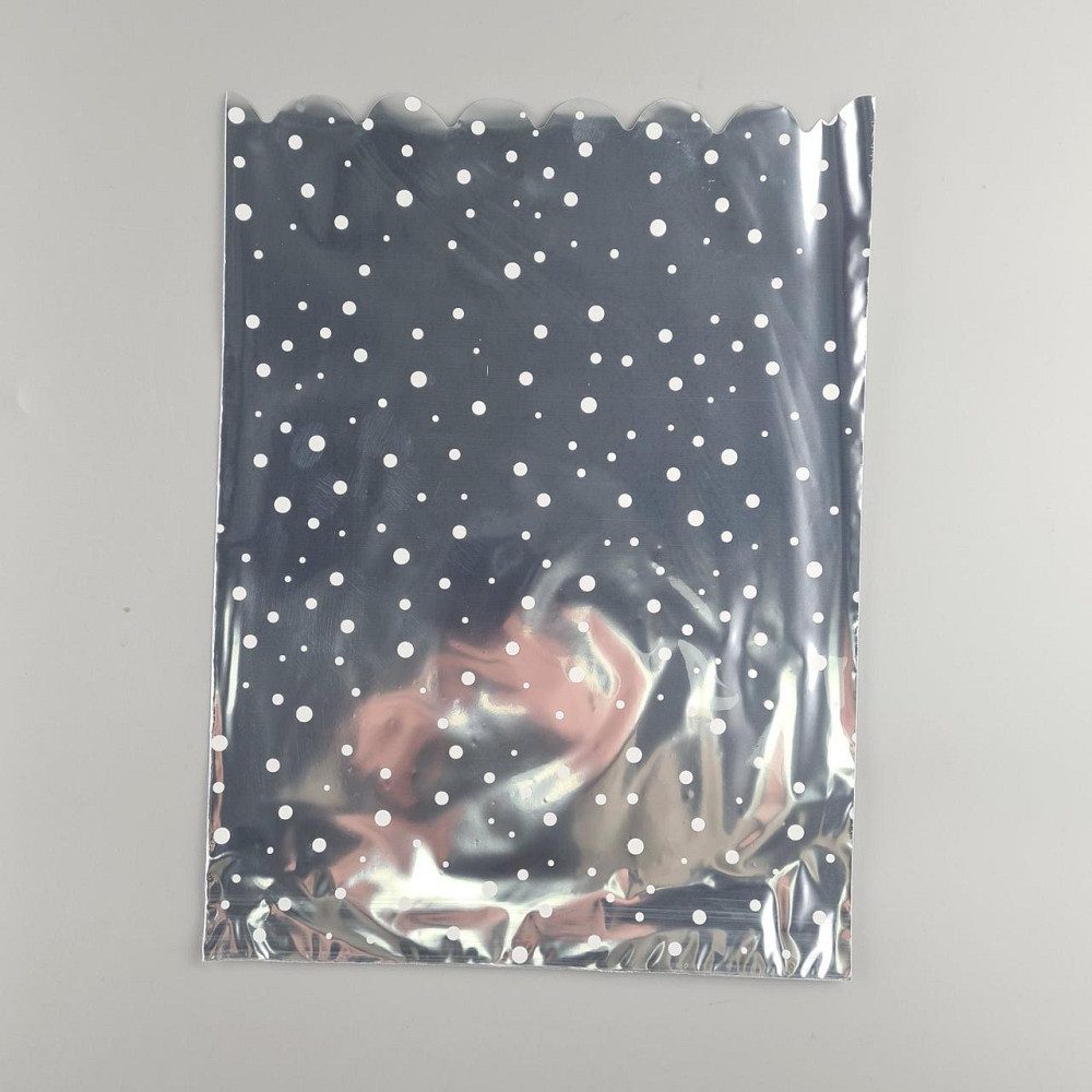 Пакет із малюнком для пакування подарунків (25*35) No88/1 фольгований "Конфеті" (100 шт.) Харків - фото 1