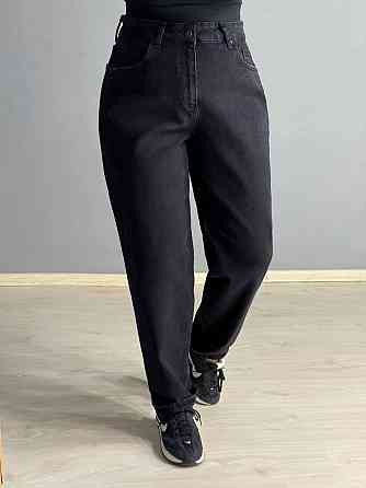 Джинси жіночі Mikaletta 13129 МОМ банани батал великі розміри чорні, чорний, З2, 32, 89 см, 113 см Київ