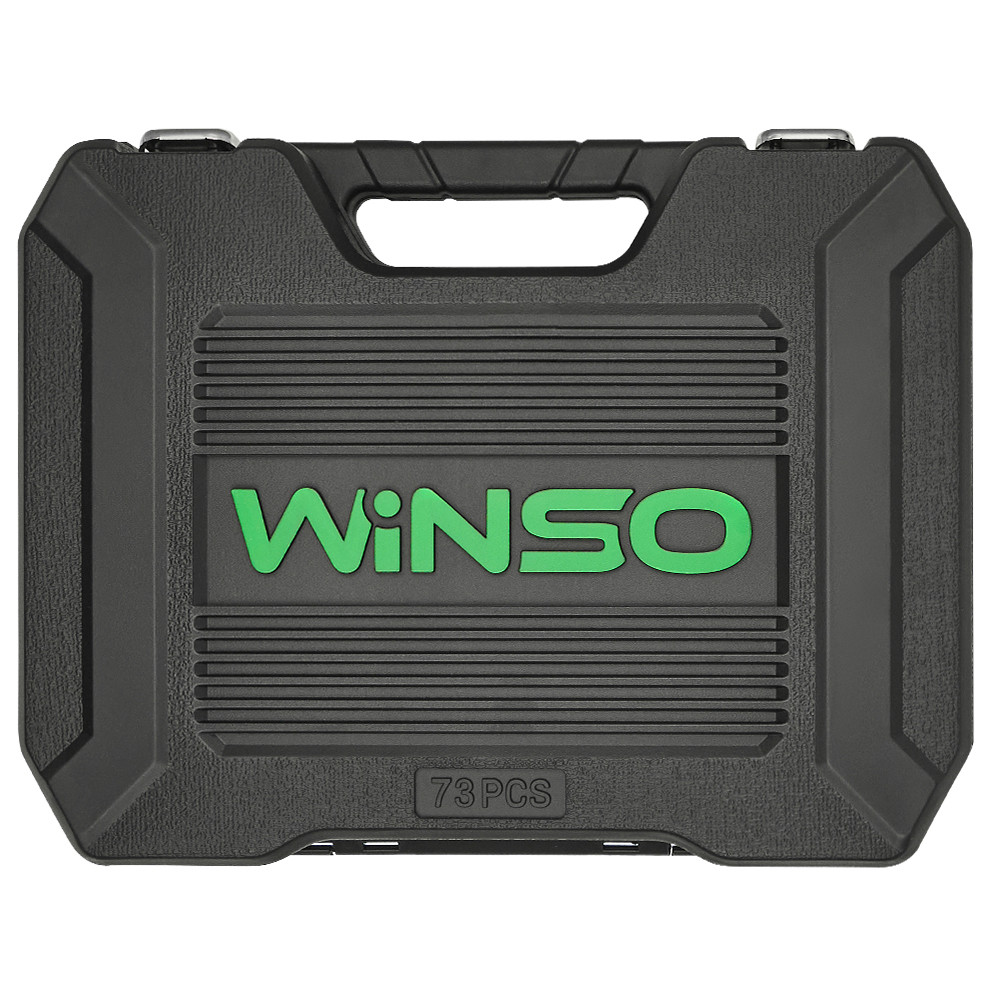Професійний набір інструментів в кейсі Winso Pro 1/2", 1/4" 72 T, CR-V, 73од. Львів - фото 2