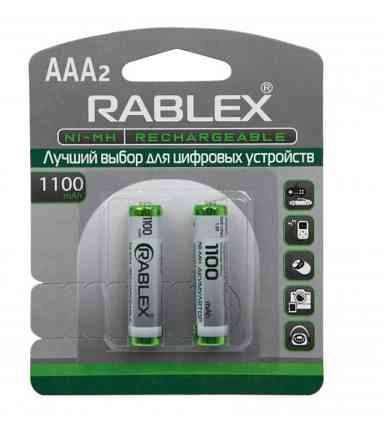 Акумулятори RABLEX HR03 RB-1100 ( 1.2V / 1100 mAh / Ni-MH / AAA / блістер / 2 шт.) Київ