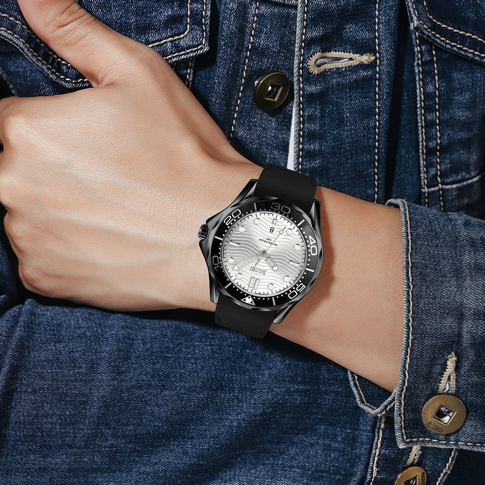 Skmei 9276PBKSI Black-Silver Silicone strap SALE SBR Киев - изображение 3