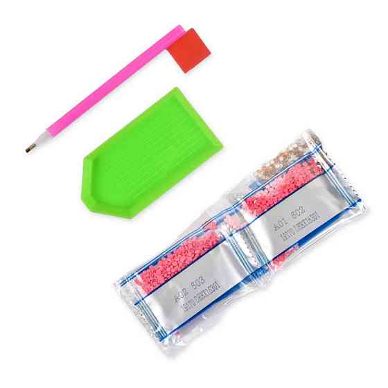 Алмазна мозаїка "Пес у світлі кольорів" DEEX16290 не повна викладка 30х30 см Вінниця