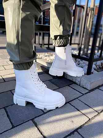 Жіночі черевики GREMMY білі натуральна шкіра зима 37р.38р.(4264) Коломыя