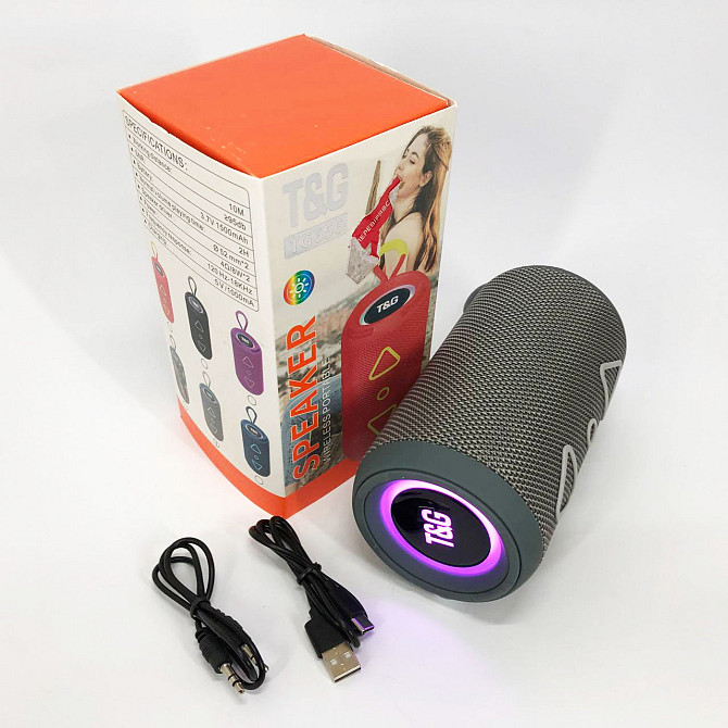 Блютуз-колонка с usb-портом TG656, Музыкальная блютуз колонка с подсветкой, Маленькая колонка для улицы YF-50 Львов - изображение 9