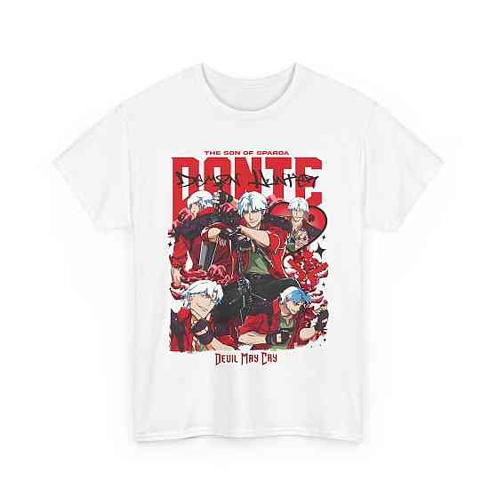 Футболка для хлопчика з аніме принтом Данте Схоотінг Дмк Преміум оверсайз (зріст від 165 до 180) Чорний AnimeJ0216m Дніпро