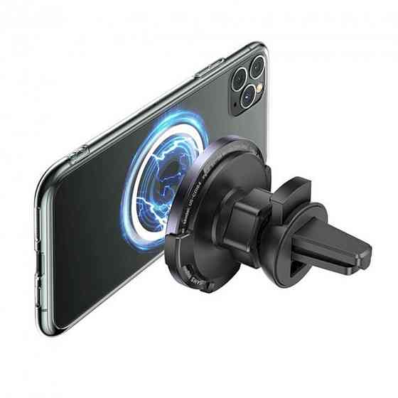 Тримач для мобільного з БЗП Usams US-CD164 Ultra-Slim Magnetic Car Wireless Charger 15W Black Киев