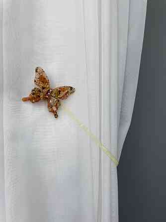 Магніти для штор і гардин Метелик Люсі набір 2 шт Теракотовий (81-170) Київ