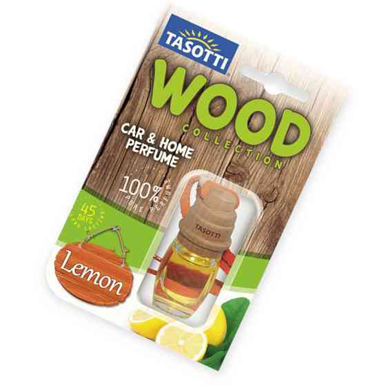 Ароматизатор на дзеркало рідкий 7мл tasotti wood бут.+кірка "lemon" Мукачево