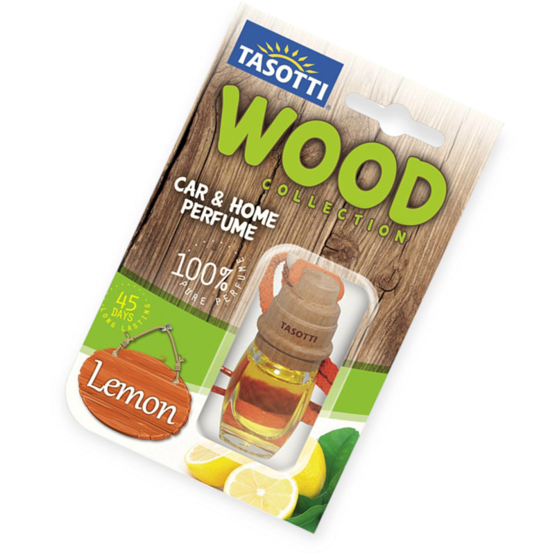 Ароматизатор на дзеркало рідкий 7мл tasotti wood бут.+кірка "lemon" Мукачево - фото 1