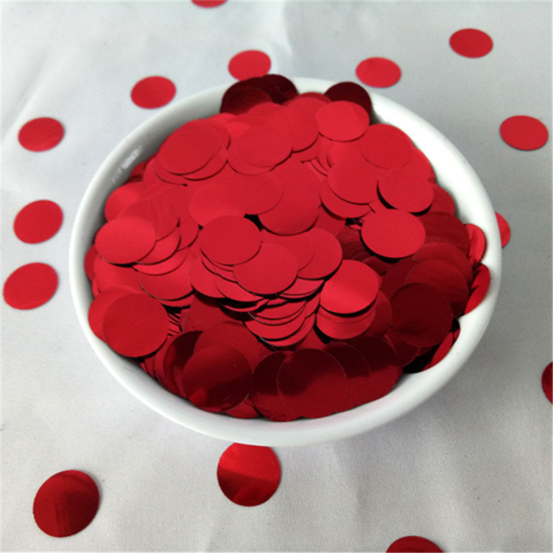Конфетти круглые из фольги 10 г 25 мм красный Киев - изображение 1