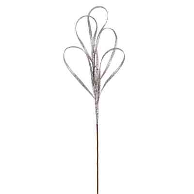 Декоративная ветвь YES! Fun Петля, 59 см, серебро, глиттер (973931) Винница