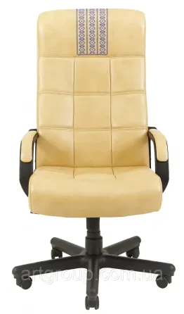 Офисное Кресло Руководителя Richman Virginia Titan Yellow (Без Принта) Пластик Рич М3 MultiBlock Бежевый Днепр